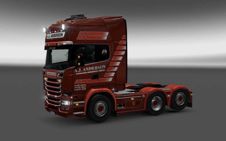 Real Companies Skins For Scania Rjl Ets Euro Truck Simulator My Xxx Hot Girl