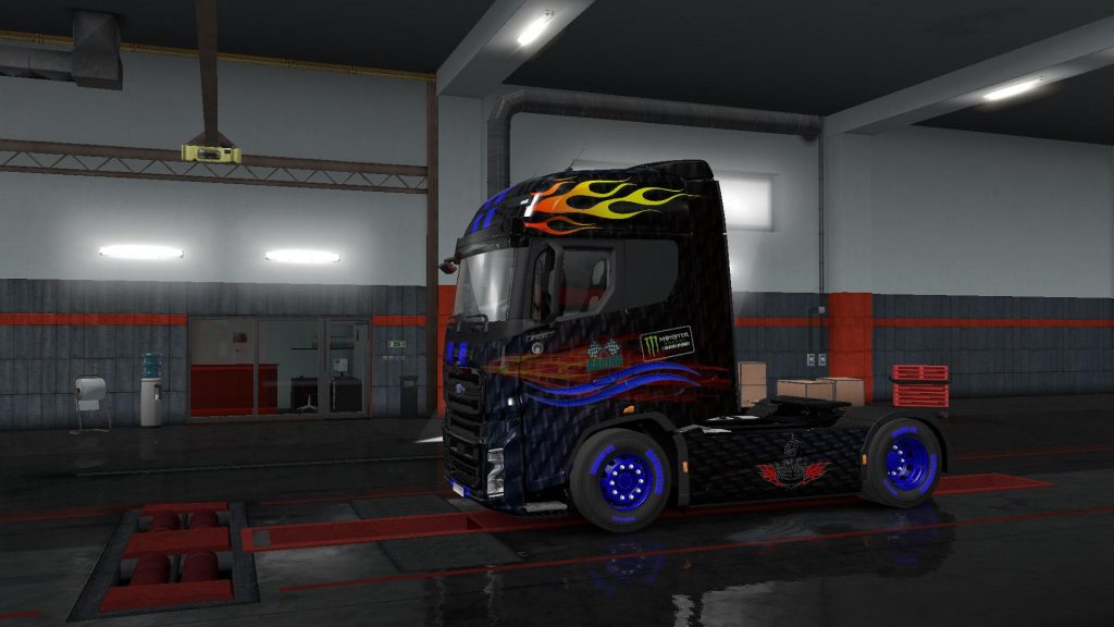 Racing Skin For Ford F Max V Ets Euro Truck Simulator Mod